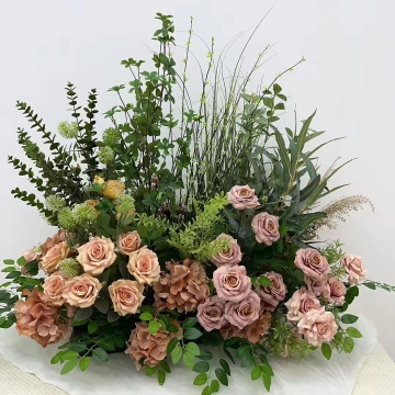 High Quality Silk Flower Arrangements for Wedding Arch Decoration