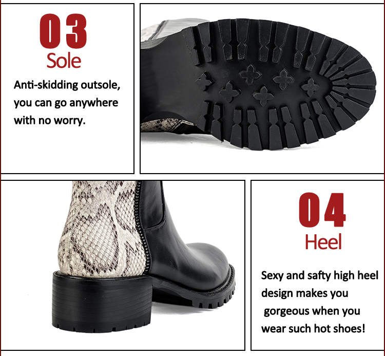 leather and fabric stitching popular women boots