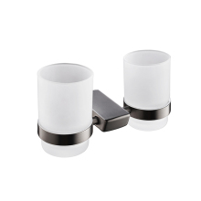 Bathroom Wall Cup Holder Black Brushed Nickel