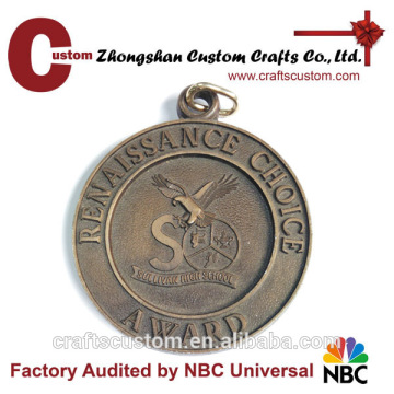 Custom US university award metal medal manufacture