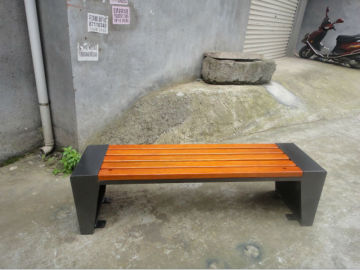 Outdoor furniture long old garden bench