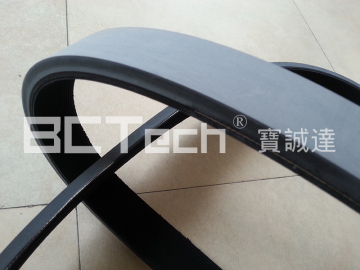 Ribbed belt vulcanized gray rubber