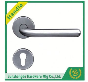SZD STH-110 brushed 304 stainless steel hollow door handle with panel