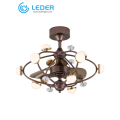 LEDER Black Decorative Ceiling Fans