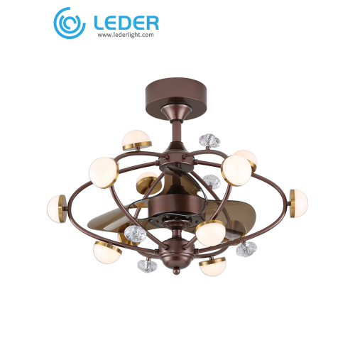 LEDER Black Decorative Ceiling Fans