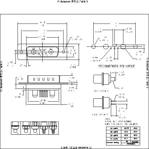 PDP7W2-MXXXX POWER D-SUB 7W2 DIP STRAIGHT-MALE TYPE