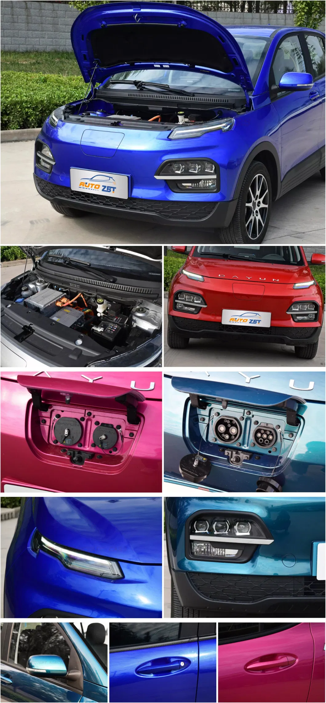New Model Dayun Yuehu Es3 Miniev 300km Range 5 Door 5 Seat Electric New Energy Mini EV SUV with Cruise Control System