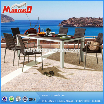 outdoor rattan table set