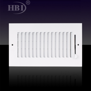 1SW One Way Register Straight-Blade Supply 1 way Air Vent Register Steel White Air Vent Ceiling Wall Air Vent Register