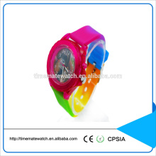 Promotional led silicone watch with cold light for kids