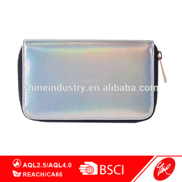 Fashion Metallic Silver PU Wallet