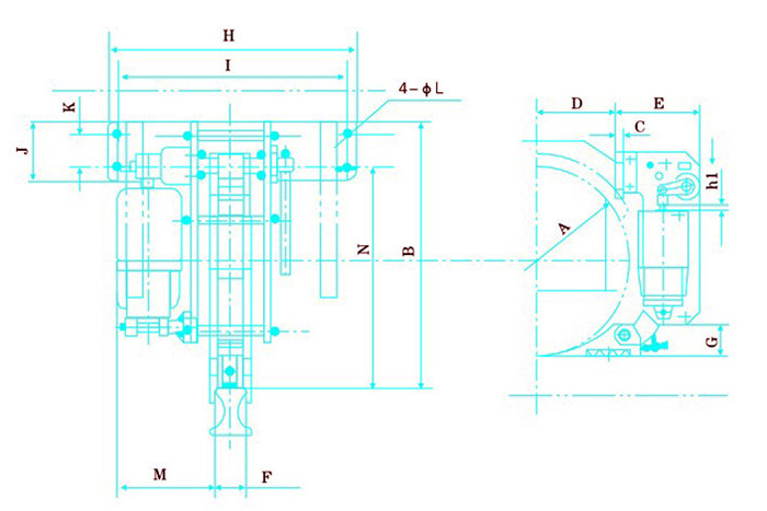 Windproof Hydraulic Thruster Crane Brake