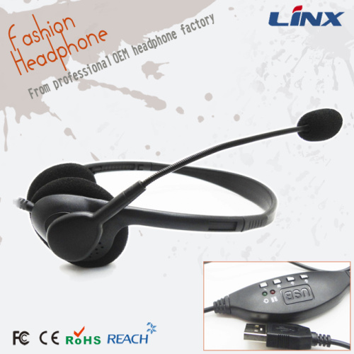 OEM Gaming USB Headset with Microphones for Skype