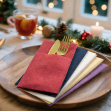 Custom AirLaid Linen Napkin 1ply Christmas Party Napkins