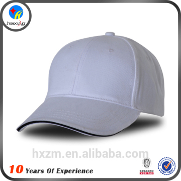 Promotional cotton white hat white baseball cap