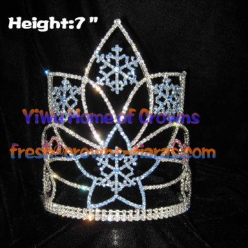 7inch Crystal Snowflake Crowns Christmas Crowns