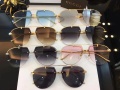 Modedesign-Oval-Halbrandlose Sonnenbrille für Frauen