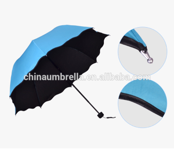 Color changing umbrella Flower appear umbrella woman Sun umbrella