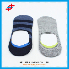 Cotton Polyester Invisible Fresh Ankle Socks Striped