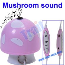 Pink Digital Mini Mushroom Sound Speaker for iPhone iPod Mp3 Mp4 Mobilephone