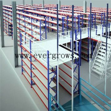 Interlocking Mezzanine floor cold storage racking system for warehouse