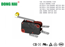 Micro Switch Long Metal Hinge Roller Lever Arm