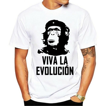 Venda Quente 2021 t-shirt algod?o Viva La Evolucion evolu??o Che Guevara Macaco engra?ado chapéu Militar