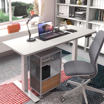 Bureau debout blanc pour petite maison