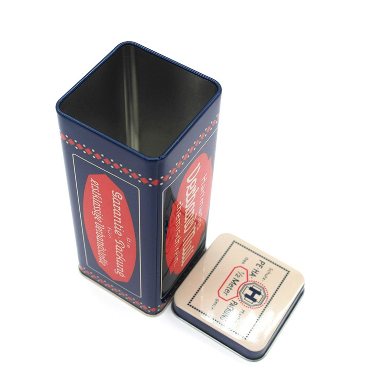 Tinplate Tea Rectangle Tin Custom Cans