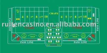 Craps layout,craps table layout,table cloth,table layout,casino layout