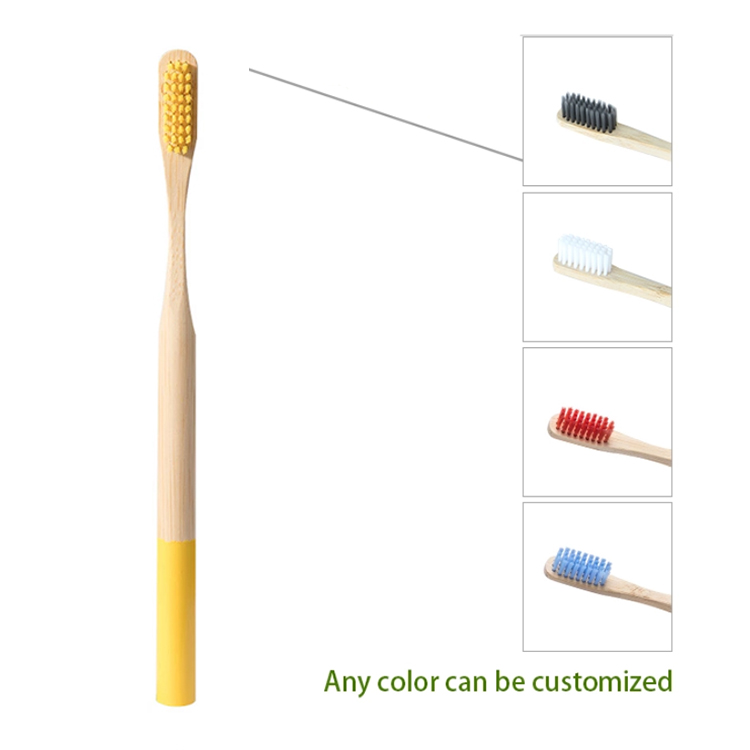 Bamboo Toothbrush With Custom Color 