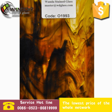 church dark amber ice jade glass