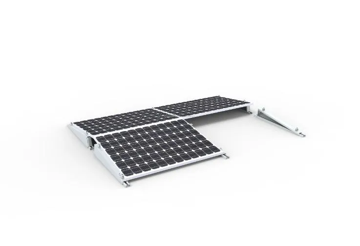 Solar Panel Flat Roof Mounting System Aluminum Flat Roof Ballasted Solar Racking