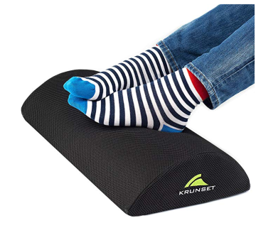 Half-Moon Memory Foam Pillow Bolster Foot Rest Cushion