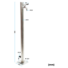 Stainless Steel Garden Connecting Hose Round Water Columns