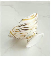 Customizable Round Porcelain Ice Cream Bowl - High Footed Pudding Bowl for Dessert & Fruit Salad