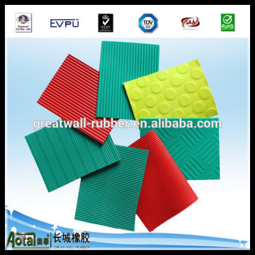 PVC Anti-slip rubber sheet willow rubbe mat diamond rubber mat ribbed rubber mat