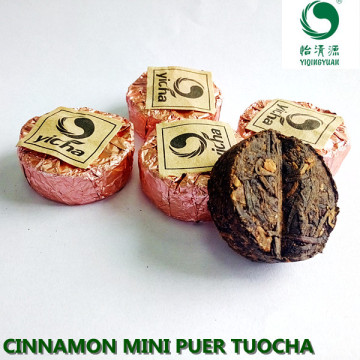 cinnamon puerh tuocha tea, puer tea