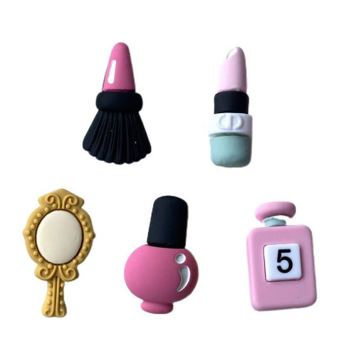 Assorted Resin Flat Back Cosmetics Cabochon Künstlicher Lippenstift Parfümspiegel DIY Handwerk Nagellack Pinsel Schlüsselanhänger Herstellung