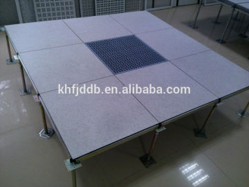 Cement infilled steel anti-static raised floor