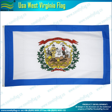 USA west virginia flags