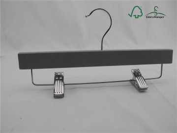 Wonderful Chrome Clips Trousers Wooden Hangers