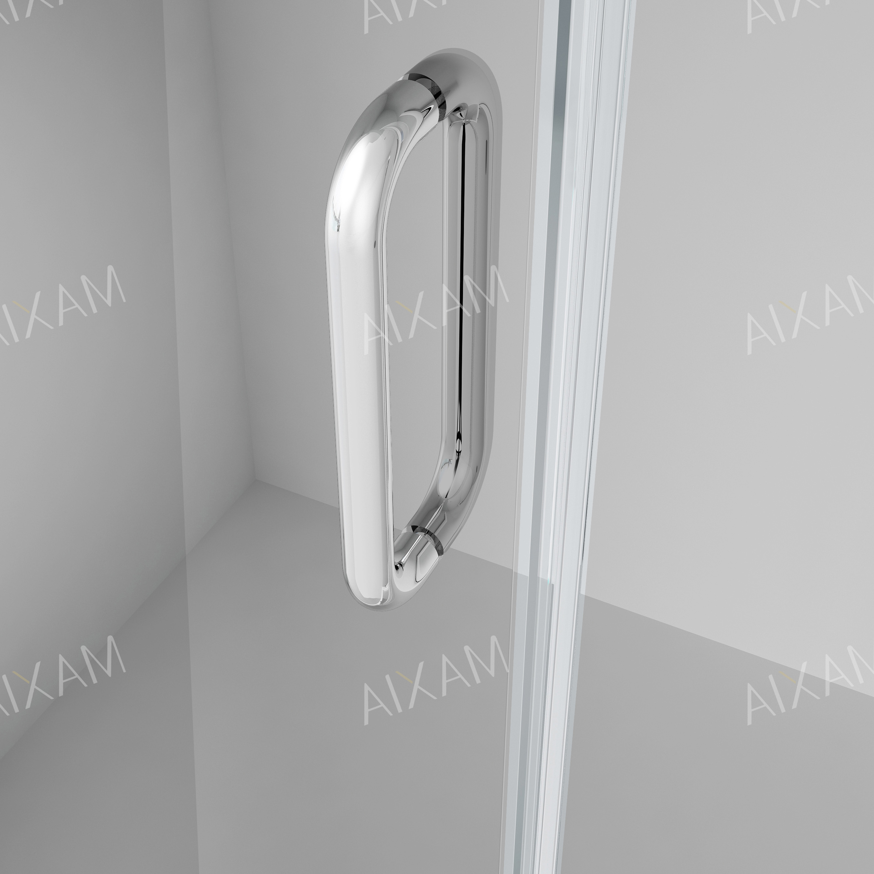 Черная квадратная душевая комната