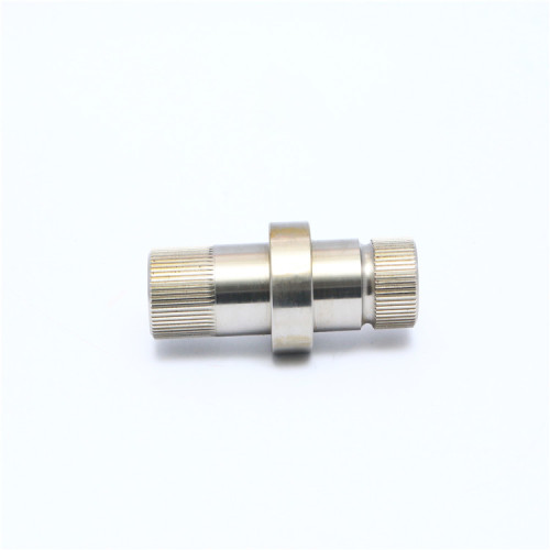 Precision Machined Carbon Steel Gear Shaft Flange Parts