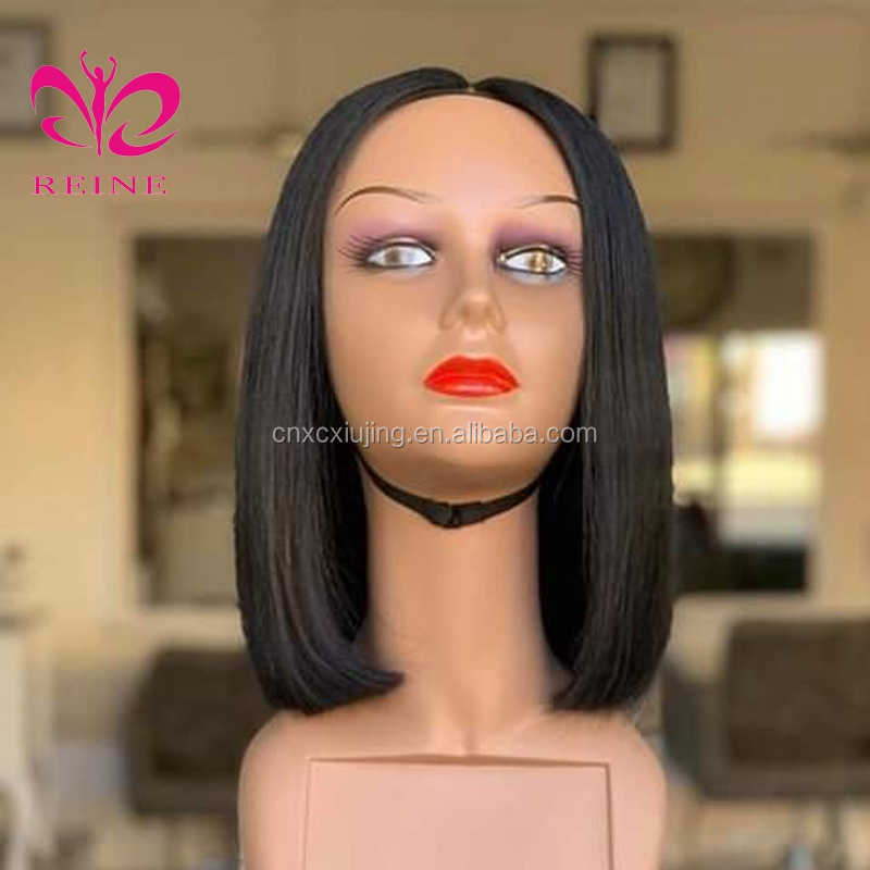 4x4 Bob Lace Closure Wig Indian Straight and Curly Human Hair for Black Women  double drawn human hair wig Blunt Cut Bob Wig