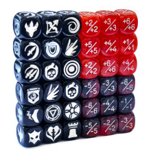 36pcs 12MM Abilities Keywords Counter Dice MTG Dice 1/+1 Counters Bulk Creature Stats Buff Tokens Dice Set (Multicolors)
