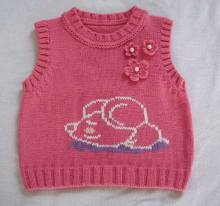 Hot sell little girls vest sweater