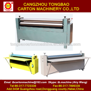 Semi automatic corrugated sheet pasting machine 2 ply corrugated paper pasting machine