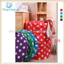 faux leather laundry bin