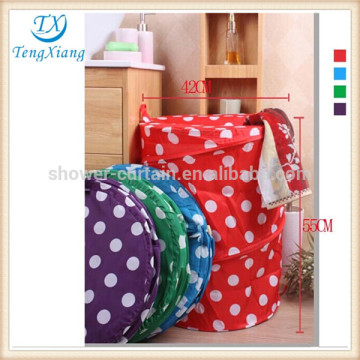 faux leather laundry bin